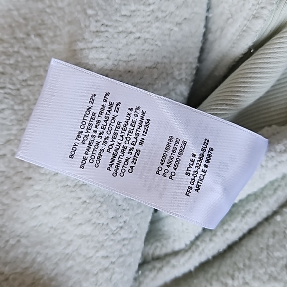 Aritzia TNA Cozy Fleece Boyfriend Zip Hoodie Brushed Green XS - Picture 6 of 8